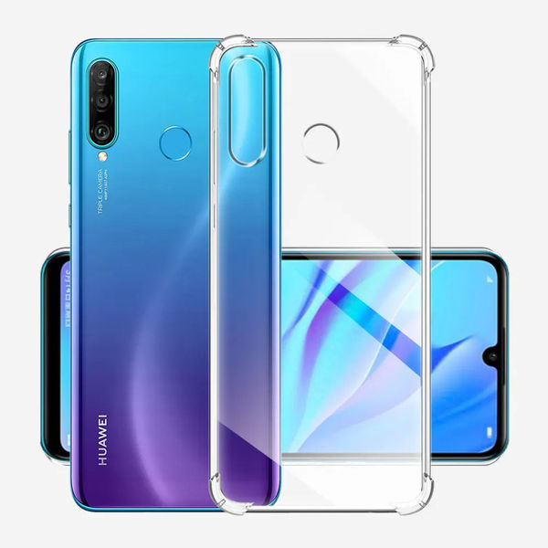 Techsuit - Shockproof Clear Silicone - Huawei P30 Lite / P30 Lite New Edition - Clear