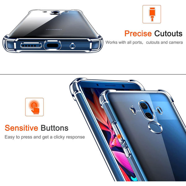 Techsuit - Shockproof Clear Silicone - Huawei Mate 10 Pro - Clear