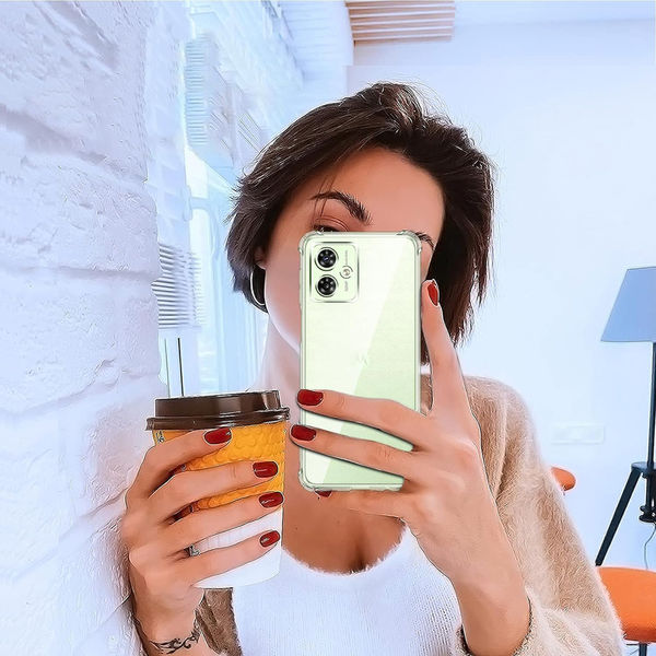 Techsuit - Shockproof Clear Silicone - Oppo Reno4 Lite - Clear