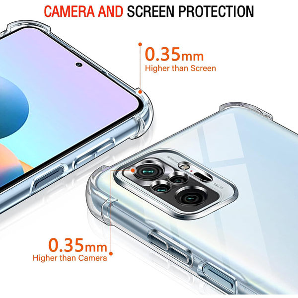 Techsuit - Shockproof Clear Silicone - Xiaomi Redmi Note 10 Pro / Note 10 Pro Max - Clear