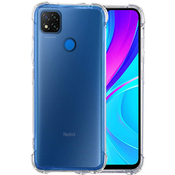 Techsuit - Shockproof Clear Silicone - Xiaomi Redmi 9C / Redmi 9C NFC - Clear