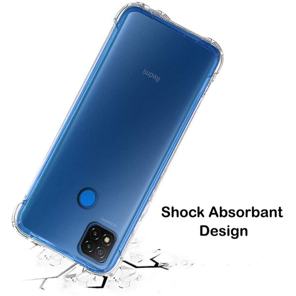Techsuit - Shockproof Clear Silicone - Xiaomi Redmi 9C / Redmi 9C NFC - Clear