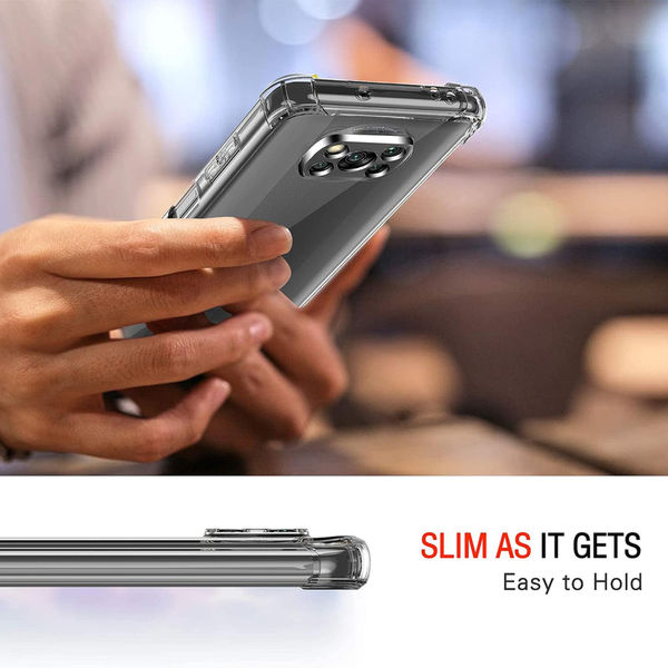 Techsuit - Shockproof Clear Silicone - Xiaomi Poco X3 / Poco X3 NFC / Poco X3 Pro - Clear