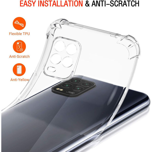 Techsuit - Shockproof Clear Silicone - Xiaomi Mi 10 Lite - Clear