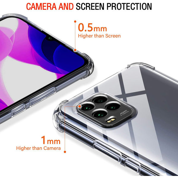 Techsuit - Shockproof Clear Silicone - Xiaomi Mi 10 Lite - Clear