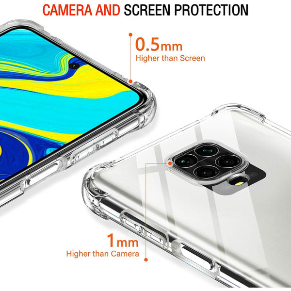 Techsuit - Shockproof Clear Silicone - Xiaomi Redmi Note 9S / Note 9 Pro / Note 9 Pro Max - Clear