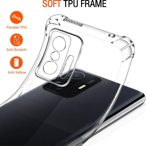 Techsuit - Shockproof Clear Silicone - Xiaomi 11T / 11T Pro - Clear