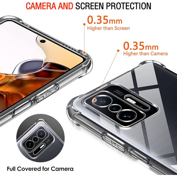 Techsuit - Shockproof Clear Silicone - Xiaomi 11T / 11T Pro - Clear