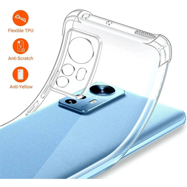 Techsuit - Shockproof Clear Silicone - Xiaomi 12 / 12X - Clear