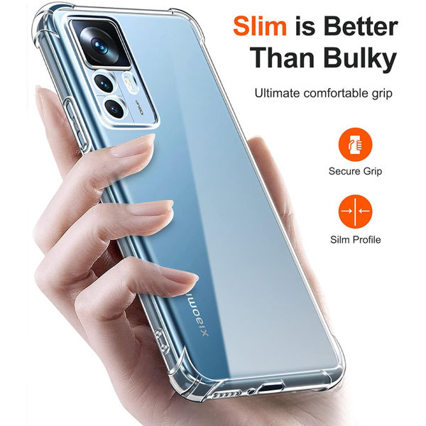 Techsuit - Shockproof Clear Silicone - Xiaomi 12T / 12T Pro - Clear