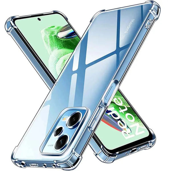 Techsuit - Shockproof Clear Silicone - Xiaomi Redmi Note 12 Pro 5G - Clear
