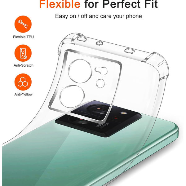 Techsuit - Shockproof Clear Silicone - Xiaomi 13T / 13T Pro - Clear