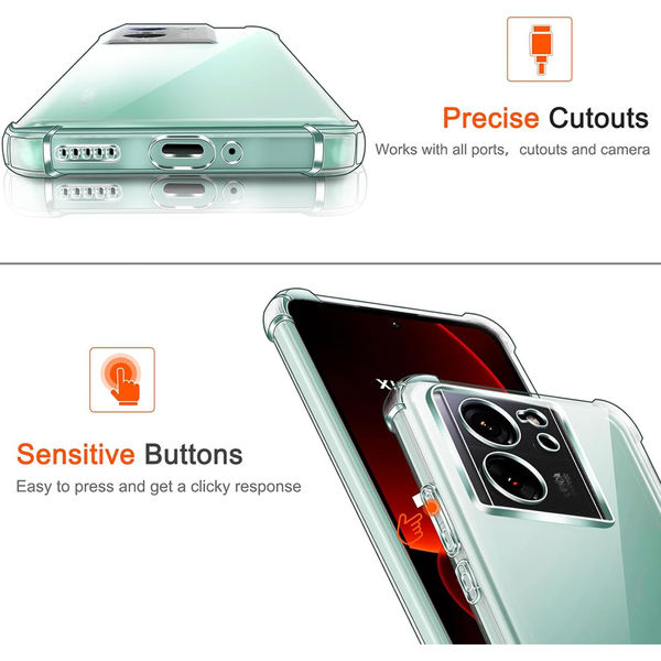 Techsuit - Shockproof Clear Silicone - Xiaomi 13T / 13T Pro - Clear