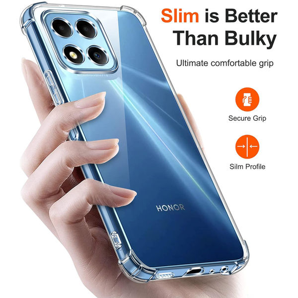 Techsuit - Shockproof Clear Silicone - Honor X6 / X8 5G / 70 Lite - Clear