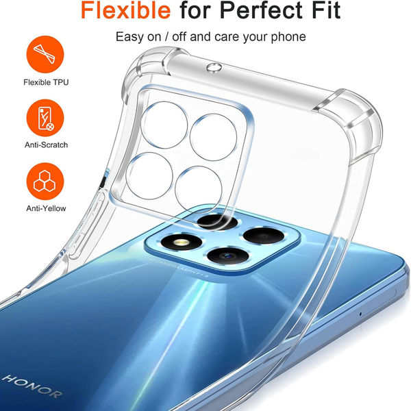 Techsuit - Shockproof Clear Silicone - Honor X6 / X8 5G / 70 Lite - Clear