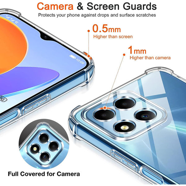 Techsuit - Shockproof Clear Silicone - Honor X6 / X8 5G / 70 Lite - Clear