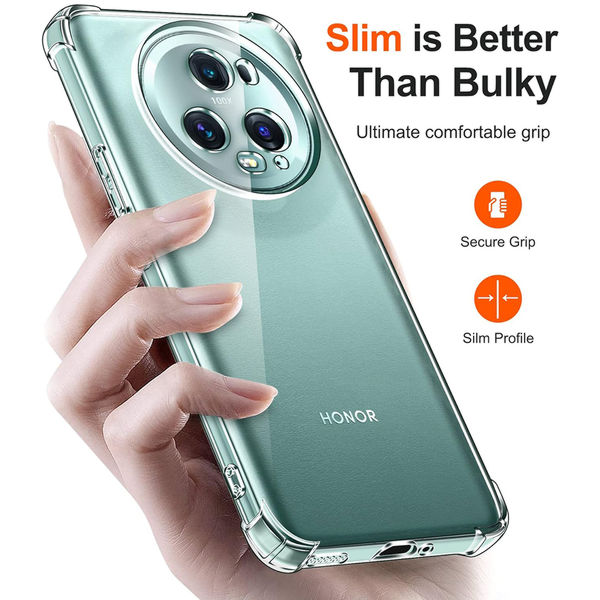 Techsuit - Shockproof Clear Silicone - Honor Magic5 Pro - Clear