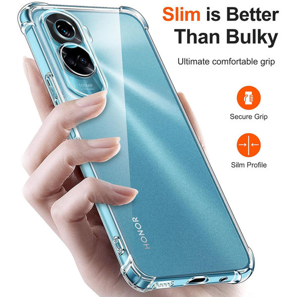 Techsuit - Shockproof Clear Silicone - Honor 90 Lite - Clear