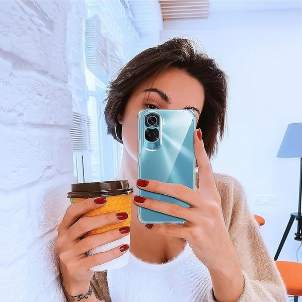 Techsuit - Shockproof Clear Silicone - Honor 90 Lite - Clear