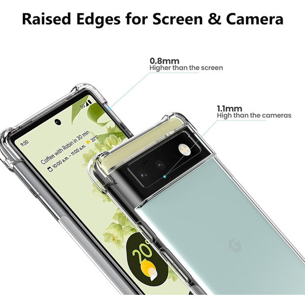 Techsuit - Shockproof Clear Silicone - Google Pixel 6 Pro - Clear