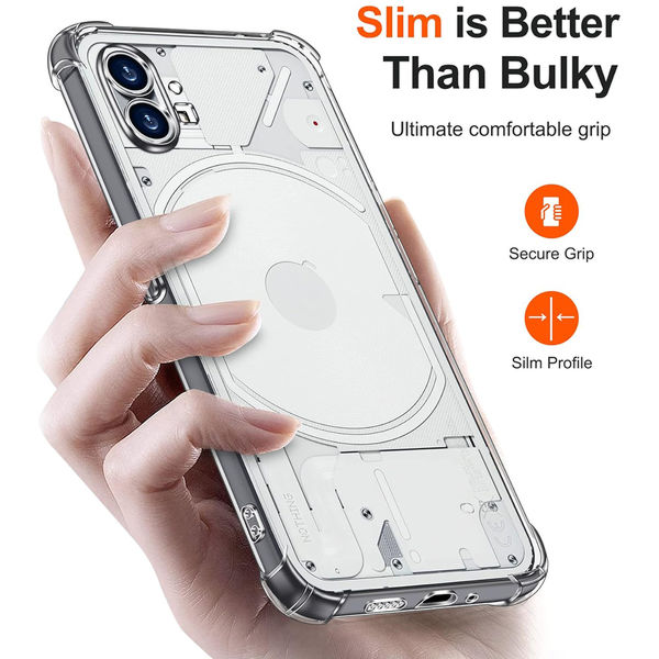 Techsuit - Shockproof Clear Silicone - Nothing Phone (1) - Clear