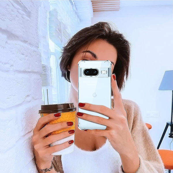 Techsuit - Shockproof Clear Silicone - Google Pixel 8a - Clear