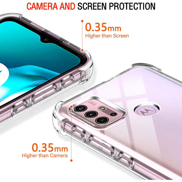 Techsuit - Shockproof Clear Silicone - Motorola Moto G10 / Moto G20 / Moto G30 - Clear