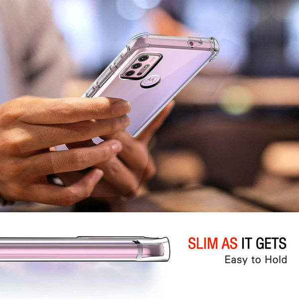 Techsuit - Shockproof Clear Silicone - Motorola Moto G10 / Moto G20 / Moto G30 - Clear