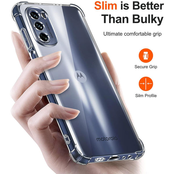 Techsuit - Shockproof Clear Silicone - Motorola Moto G31 / Moto G41 - Clear