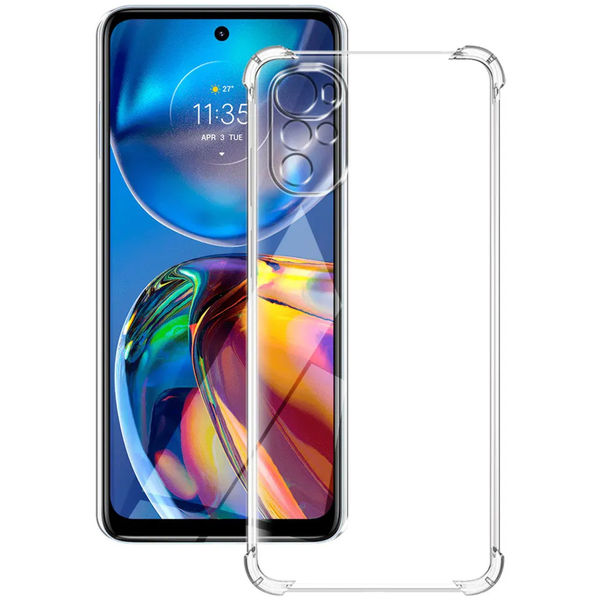 Techsuit - Shockproof Clear Silicone - Motorola Moto E32 / Moto E32s / Moto G22 - Clear