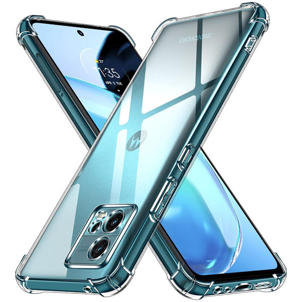 Techsuit - Shockproof Clear Silicone - Motorola Moto G72 - Clear