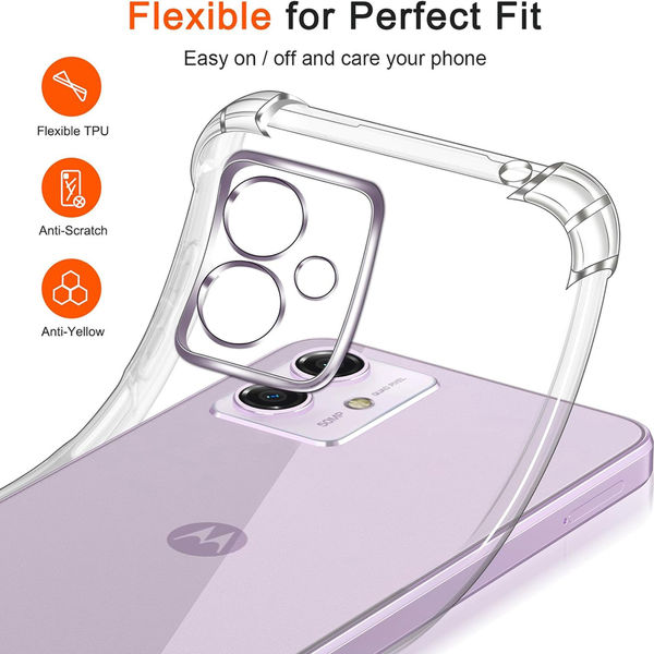 Techsuit - Shockproof Clear Silicone - Motorola Moto G14 - Clear