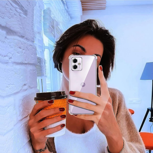 Techsuit - Shockproof Clear Silicone - Motorola Moto G14 - Clear