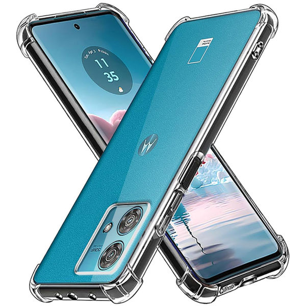 Techsuit - Shockproof Clear Silicone - Motorola Edge 40 Neo - Clear
