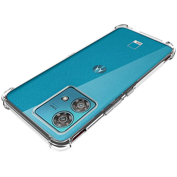 Techsuit - Shockproof Clear Silicone - Motorola Edge 40 Neo - Clear