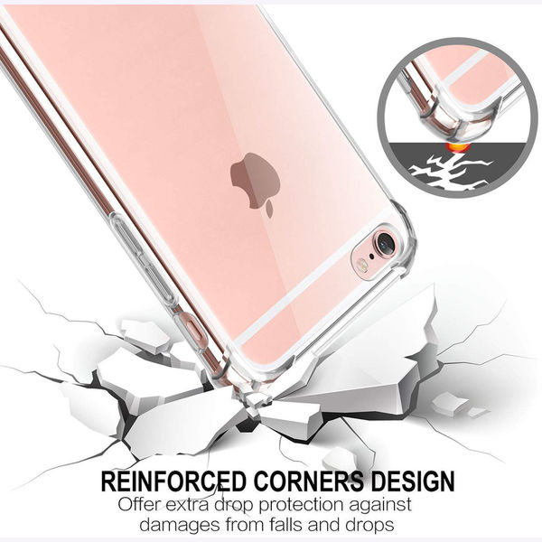 Techsuit - Shockproof Clear Silicone - iPhone 5/ iPhone 5s/ iPhone SE - Clear