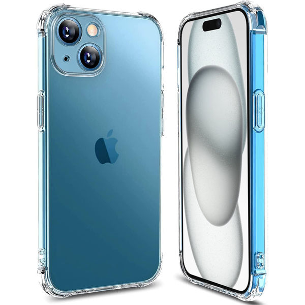 Techsuit - Shockproof Clear Silicone - iPhone 15 - Clear