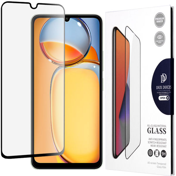 Dux Ducis - Tempered Glass - Xiaomi Redmi 13C 4G / 13C 5G / C65 - Black
