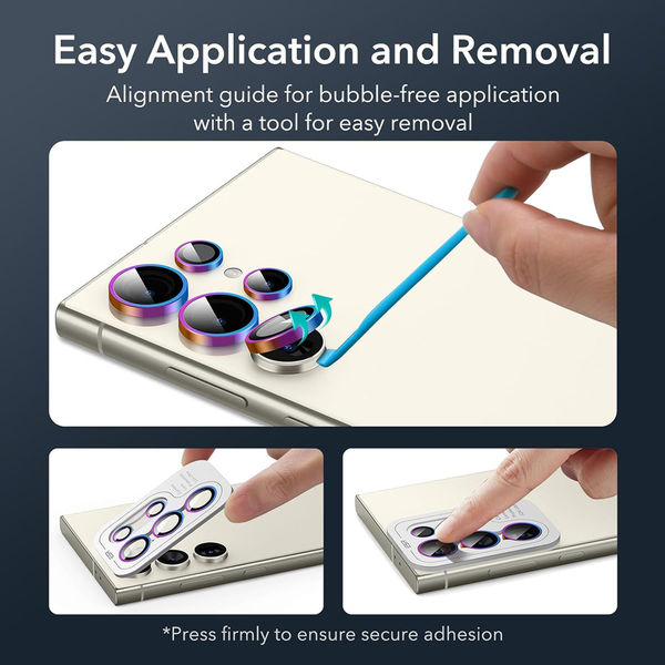 ESR - Lens Protector Tempered Glass - Samsung Galaxy S24 Ultra - Chromatic