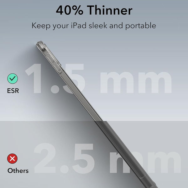 ESR - Classic Hybrid - iPad Pro 13 (2024) - Clear Black