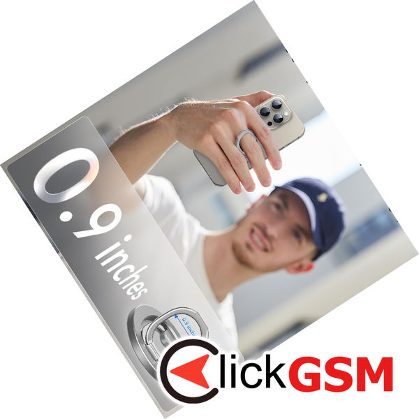 ESR - Phone Ring HaloLock Stand - Compatible with MagSafe, Foldable Feature, Magnetic - Natural Titanium