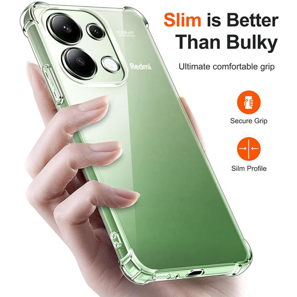 Techsuit - Shockproof Clear Silicone - Xiaomi Redmi Note 13 4G - Clear
