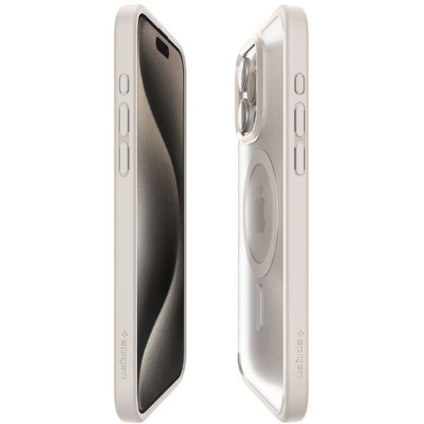 Spigen - Ultra Hybrid MagSafe - iPhone 15 Pro - Frost Natural Titanium