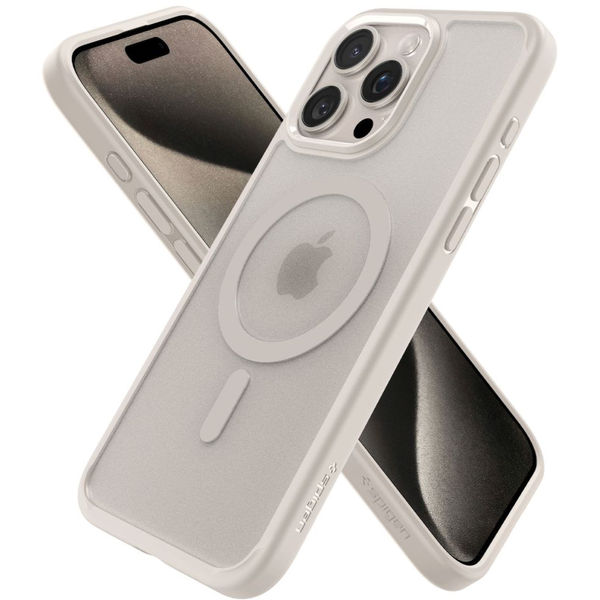 Spigen - Ultra Hybrid MagSafe - iPhone 15 Pro - Frost Natural Titanium