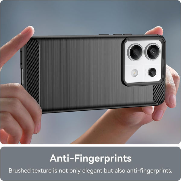 Techsuit - Carbon Silicone - Xiaomi Redmi 13C 4G / 13C 5G / C65 - Black