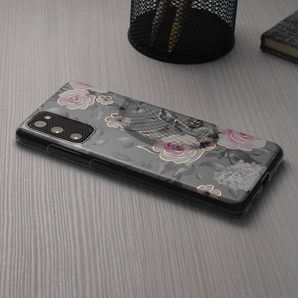 Techsuit - Marble Series - Xiaomi Redmi 13C 4G / Poco C65 - Bloom of Ruth Gray