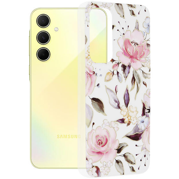 Techsuit - Marble Series - Samsung Galaxy A35 5G - Chloe White