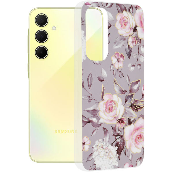 Techsuit - Marble Series - Samsung Galaxy A35 5G - Bloom of Ruth Gray