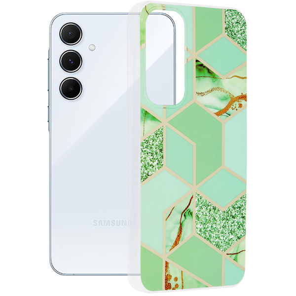 Techsuit - Marble Series - Samsung Galaxy A55 5G - Green Hex