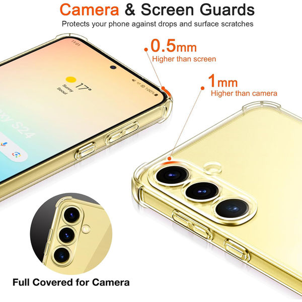 Techsuit - Shockproof Clear Silicone - Samsung Galaxy S24 Plus - Clear